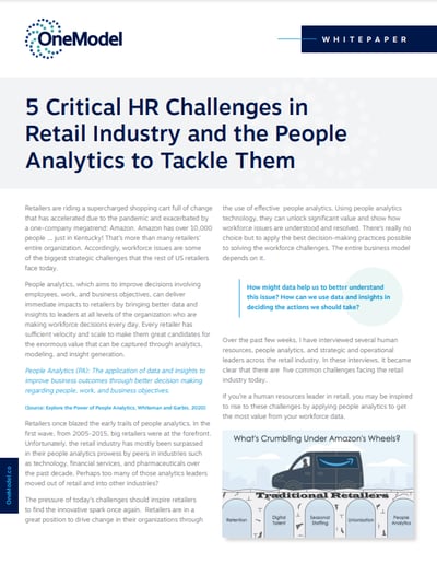 5 Critical HR Challenges in Retail Industry and the People Analytics to Tackle Them

